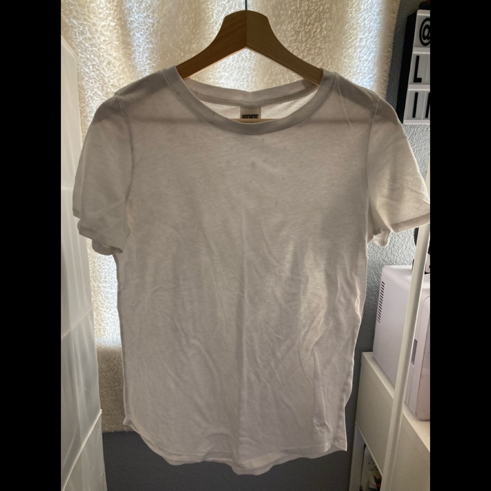 Plain white PINK shirt!
